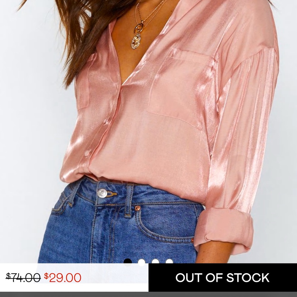 OUT OF STOCK! Nasty gal beautiful shirt